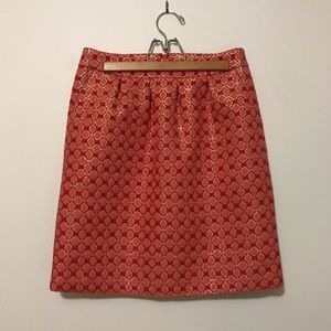 Anthropologie Halogen Metallic Skirt